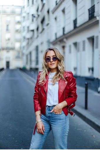 Red Leather Jacket for Casual Everyday Looks