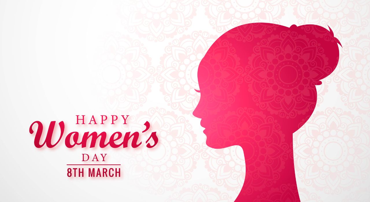 An Image of women creative and International Women’s Day is written on the left side.