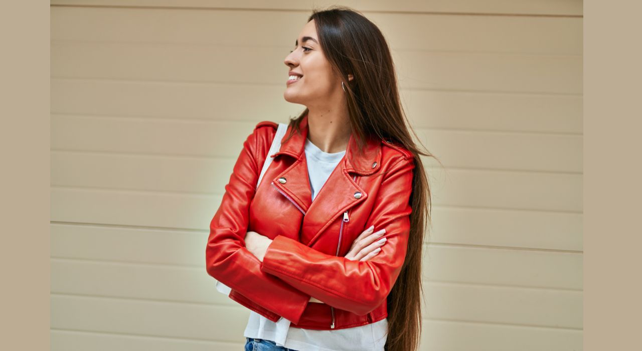 How to Style a Red Leather Jacket