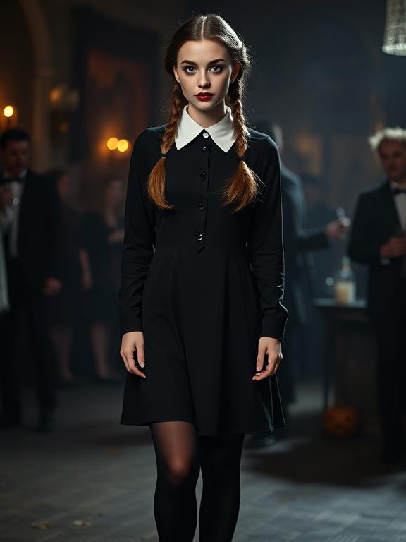 Wednesday Addams – Spooky Chic Halloween Classic