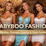 Babyboo fashion party dresses style guide showing trendy bodycon mini dresses and glamorous evening outfits.