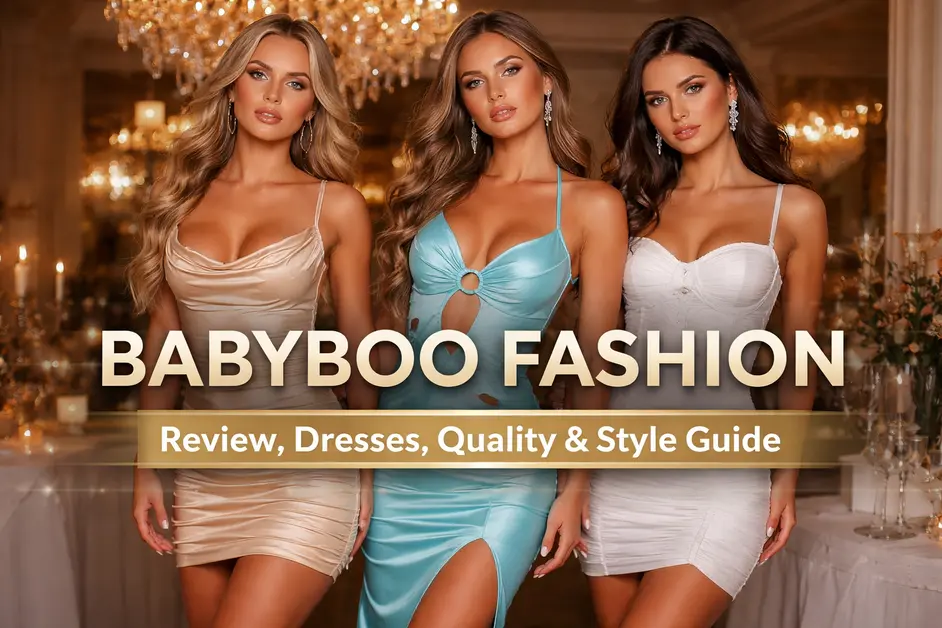 Babyboo fashion party dresses style guide showing trendy bodycon mini dresses and glamorous evening outfits.