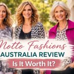 Stylish middle-aged women wearing modern layered outfits representing Motto Fashions Australia, showcasing elegant casual wear and contemporary fashion for women over 40